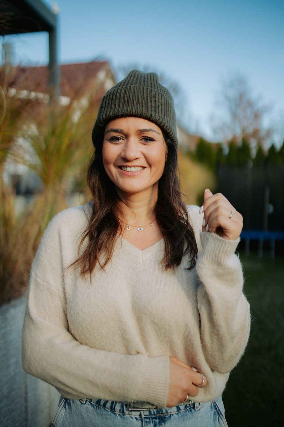 Denise lächelt in die Kamera